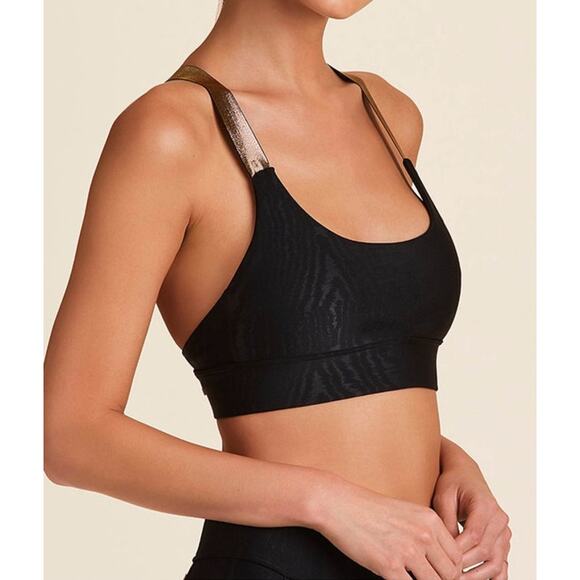 Alala Sports Bra & Leggings Set Aprhrodite Size S Black Gold - Picture 6 of 7